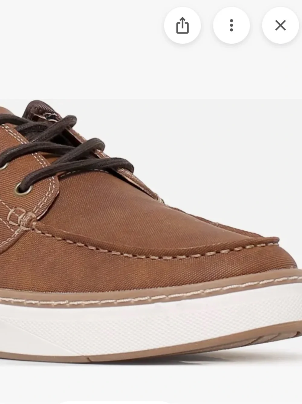 Sperry Brown Leather Men’s Boat Shoe with White Sole
